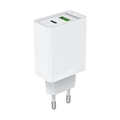 USB-A, USB-C Wandladegerät 18W / 20W Schnell-Ladegerät