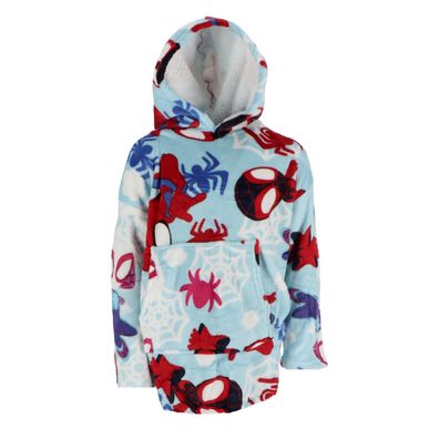 Spiderman Spidey Hoodie Decke Warme Kapuzendecke für Kinder One Size