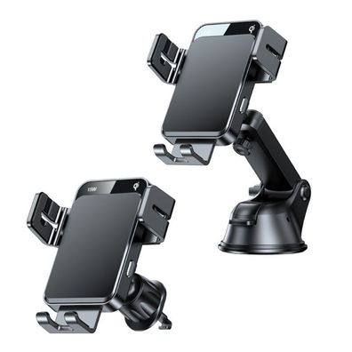 Wireless Charger 15W Automatischer Cockpithalter Armaturenbrett / Lüftungsgitter