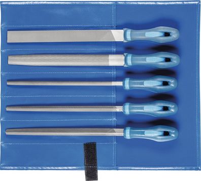 Werkstattfeilenset 533 WR 200 mm L.200mm i. Rolltasche 5-tlg