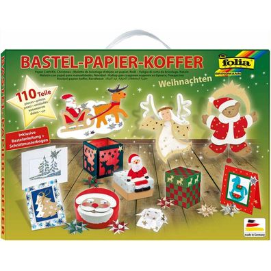 Bastelkoffer 110-teilig Folia 922 Weihnachten II