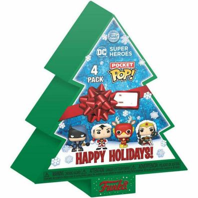 Marvel Holiday 2022 Pocket POP! Vinyl Schlüsselanhänger 4er-Pack 4 cm