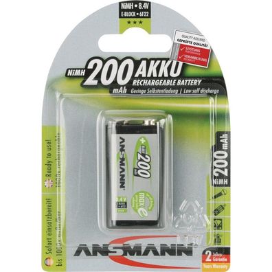 Akkuzelle maxE 8,4 V 200 mAh 9V E-Block 8,4 V 200 mAh