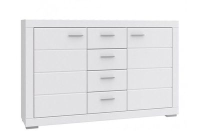 Kommode Snow SNWK36 Sideboard mit 2 Türen, 4 Schubkästen