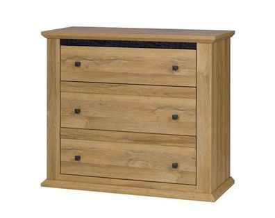 Kommode MEZO MZ14 Schubladenkommode 100x87x45 mit 3 Schubladen Sideboard Grand Eiche