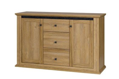 Kommode MEZO MZ11 Sideboard 140x87x45 2 Türen 3 Schubladen Grand Eiche