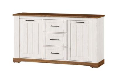 Kommode Country 45 Sideboard 163 cm 2 Türen 3 Schubladen