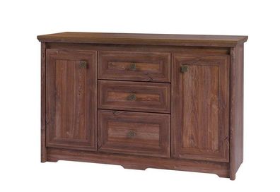 Kommode PARYS PS8 Sideboard 136x87x46 cm 2 Türen 3 Schubladen Stirling Eiche