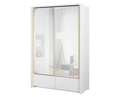 Schwebetürenschrank TAYA TA-01 Schrank 150x219x63 cm mit 3 Kleidestangen
