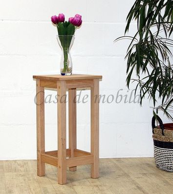 Sitzhocker ANTON 32x65x32cm Hocker Kernbuche massiv natur geölt