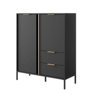 Kommode Lars A Schrank Highboard 103 x 123 x 39,5 cm Hochschrank Wohnzimmerschrank