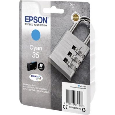 Epson Tintenpatrone C13T35824010 35 9,14 ca. 650 Seiten cyan 9,1ml