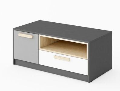 TV Lowboard Pok PO11, Fernsehschrank, TV Tisch, Schrank, TV-Bank, Fernsehtisch, Board