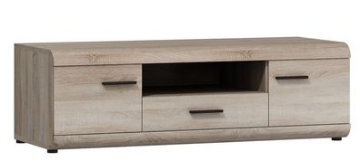 Tv Schrank LINK, Lowboard, Unterschrank, Fernsehentisch mit 2 Türen und 1 Schublsde