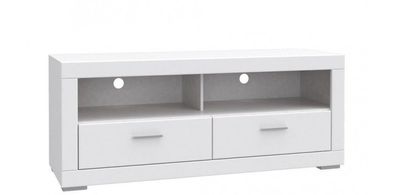 Tv Schrank Snow SNWT12 Fernsehentisch Lowboard Unterschrank 2 Schubkästen Weiß