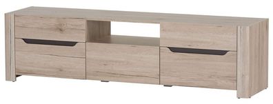 Fernsehschrank Desjo 20 Lowbord Unterschrank 2 t?9ren 1 Schublade Sanremo Eiche