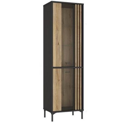 Vitrine Joakimis JMXV721-M637 Wohnzimmerschrank 59x194x42cm Vitrinenschrank