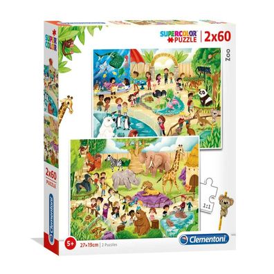 Clementoni Puzzle Zoo, 2x60Stück