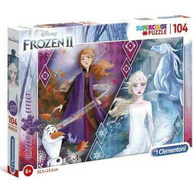 Clementoni Glitzerpuzzle Disney Gefroren 2, 104Stück