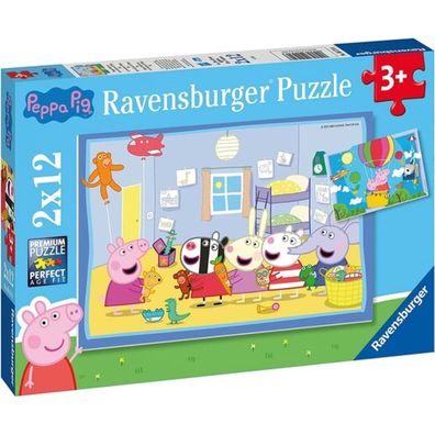 Kinderpuzzle Peppas Abenteuer (2x 12 Teile)