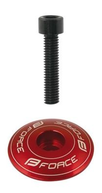 cap headset FORCE 1 1/8" AHEAD Al. red