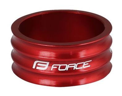 spacer headset FORCE 1 1/8" AHEAD 15 mm Al. red