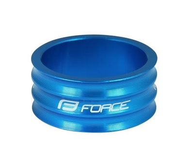 spacer headset FORCE 1 1/8" AHEAD 15 mm Al. blue