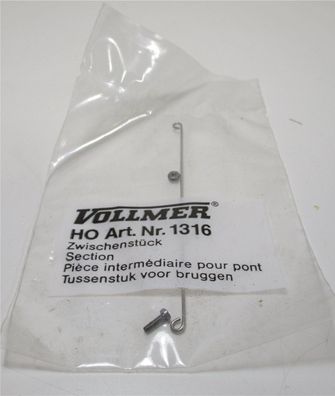 Vollmer H0 1316 Oberleitung Zwischenstück OVP (Z149-15h)