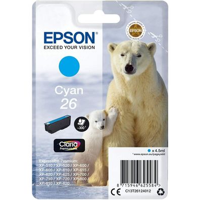 EPSON 26 / T2612 cyan Tintenpatrone