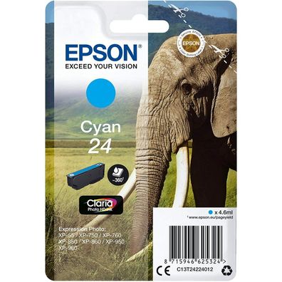 EPSON 24 / T2422 cyan Tintenpatrone