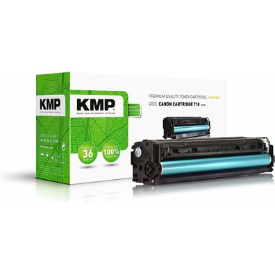 KMP C-T19 schwarz Toner ersetzt Canon 718 BK