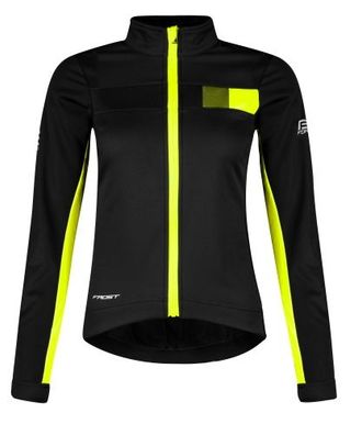 Jacke F FROST LADY Softshell Winter, schwarz-fluo -5 °C bis + 5 °C