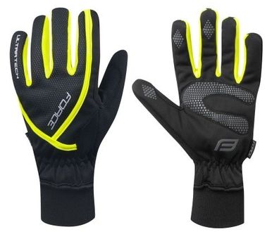 FORCE Winter Handschuhe ULTRA TECH fluor 0 °C bis + 5 °C