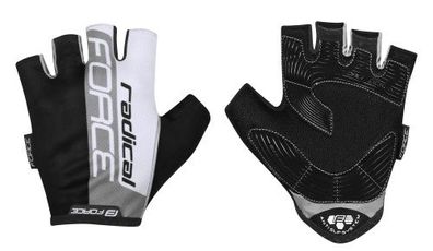 Handschuhe FORCE Radical grau-weiss