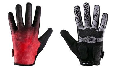 Handschuhe FORCE MTB CORE rot ins schwarz