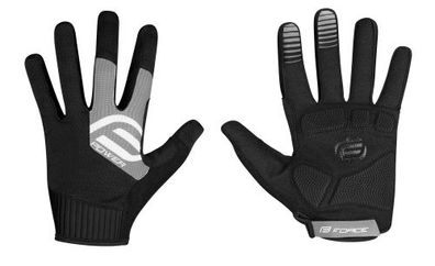 Handschuhe FORCE MTB POWER grau-schwarz