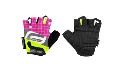 Handschuhe F SQUARE kid fluo-pink