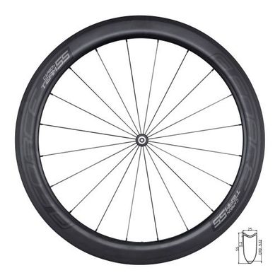 wheel front road FORCE TEAM CARBON 55 tubular