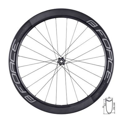 wheel rear road FORCE TEAM SP CARBON DISC 55 tub