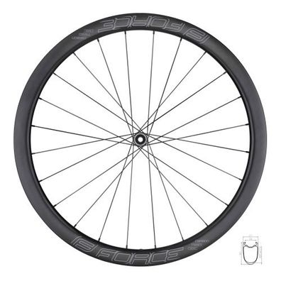 wheel front road F. TEAM SP CARBON DISC 40 clincher