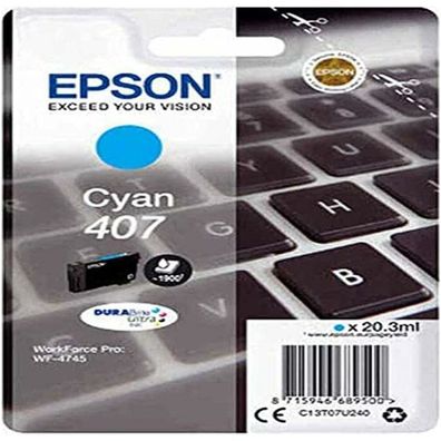 EPSON 407 / T07U2 cyan Tintenpatrone