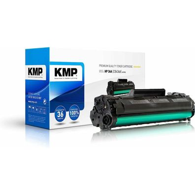 KMP H-T112 schwarz Toner ersetzt HP 36A (CB436A)