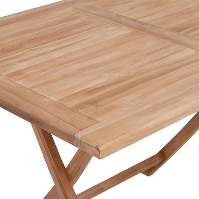 Teak Klapptisch KURSI ca. L140cm Natural Esstisch Gartentisch Tisch Massivholz