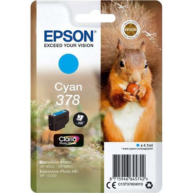 EPSON 378/T37824 cyan Tintenpatrone