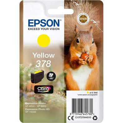 EPSON 378/T37844 gelb Tintenpatrone