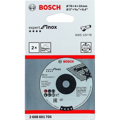 2 BOSCH Schruppscheiben Expert for Inox