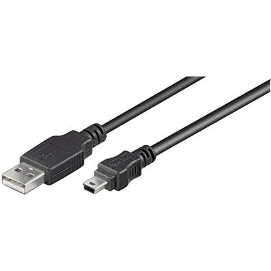 goobay USB 2.0 A/Mini USB 2.0 B Kabel 1,8 m schwarz