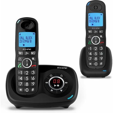 Alcatel XL595B Voice Duo Schnurlostelefon schwarz