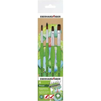 Eberhard FABER Green Winner Pinsel-Set, 4-teilig