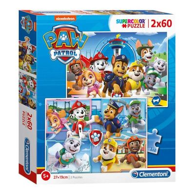 Clementoni Puzzle PAW Patrol, 2x60Stück